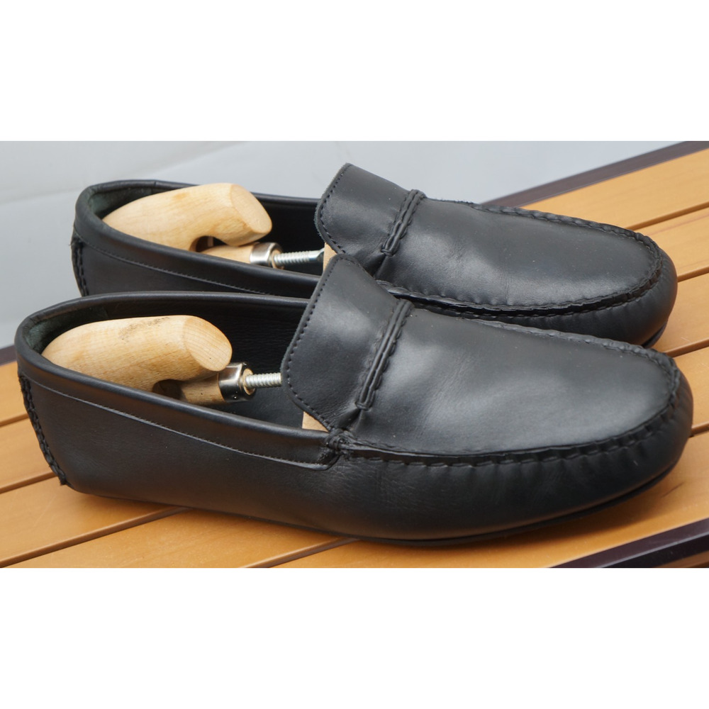 Allen Edmonds Super Sport Loafer Shoes Moccasin Black Men Size 11.5 EEE (Wide) - Picture 2 of 13